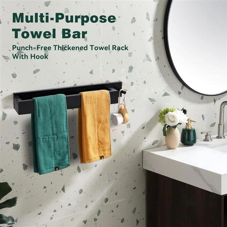 Black Bamboo Towel Rack For Bathroom best